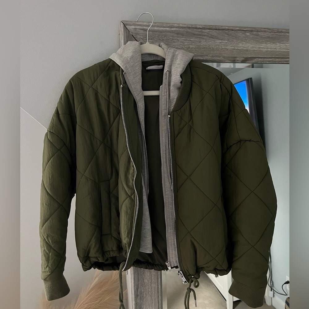 Bobbles & Lace Quilted Casual Jacket